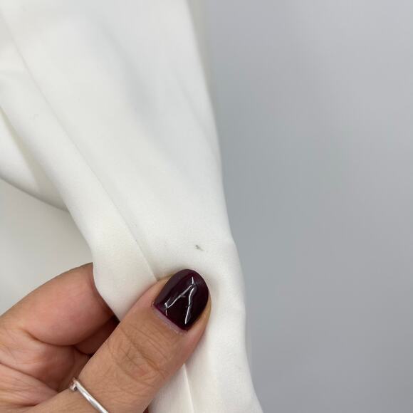 Michael Costello x REVOLVE | NWT Jun Gown in Ivory White Ruffle Cut Out Maxi XL - Picture 13 of 15